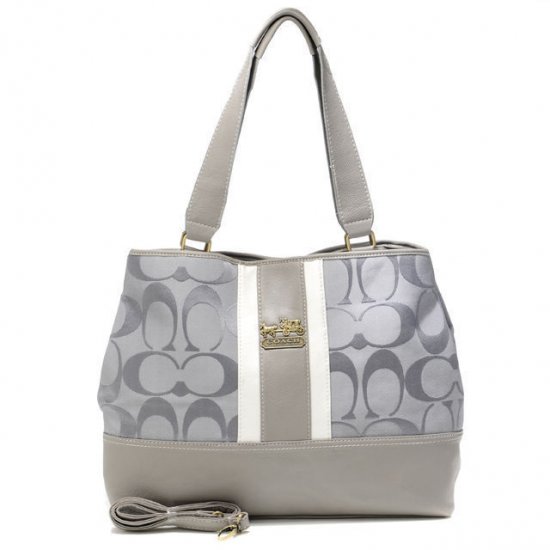 large gray tote